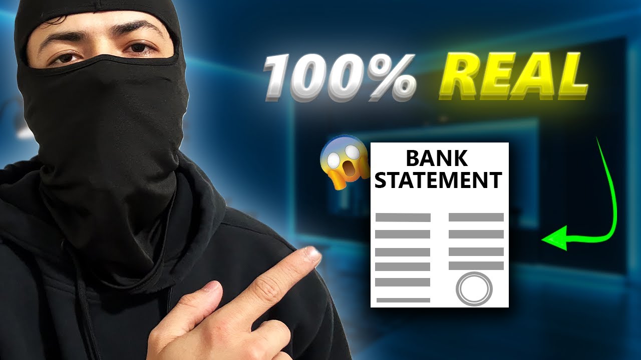 PlagueFx video thumbnail: real bank statement proof
